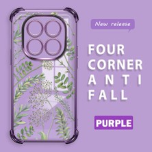 HONTINGA Xiaomi Redmi Note 14 Pro 4g ile Uyumlu Şeffaf Kılıfı Düşüme Önleyici Basitlik Anti Düşme Kamera Korumali Siyah Desen Yumuşak Silikon Telefon Kılıfı Kadın ve Erkek Için Uygundur K3-0223