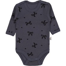 Civil Baby Fiyonk Empirme 1-36 Ay Çıtçıtlı Badi - Gri 2-3 Yaş