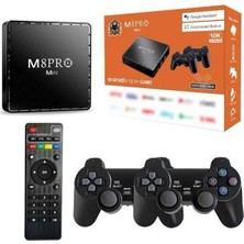 Eco Lounge Android Tv Box 2.4g 10K Ultra Hd 2gb Ram 64GB Hafıza 10000 Retro Oyunlu Konsol Game Stick M8 Pro