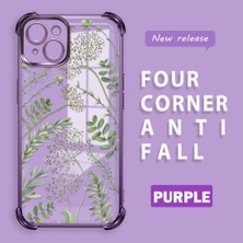HONTINGA iPhone 14 Plus ile Uyumlu Şeffaf Kılıfı Düşüme Önleyici Basitlik Anti Düşme Kamera Korumali Siyah Desen Yumuşak Silikon Telefon Kılıfı Kadın ve Erkek Için Uygundur K3-0223