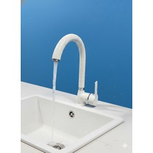 Yapı Kalite Mutfak Evye Bataryası Desenli Beyaz Renk