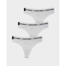 GOST LİRİA Bare Kadın String Külot  3 Lü Paket - Beyaz