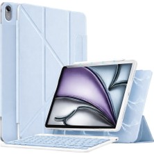 M.TK Moveteck Ipad Air 4/5/6 Nesil ipad Air 11 M2/m3 Magic Manyetik Klavyeli Kılıf Slim Mıknatıslı Ön Kapak Tutuculu Stand