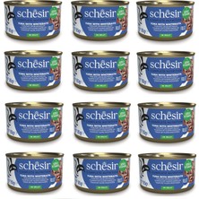 Schesir Ton ve Ringa Balıklı Tam ve Dengeli Jöleli Kedi Konservesi 85 Gr. x 12 Adet