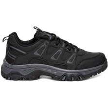 Ayakcity Erkek Outdoor Bağcıklı Kaymaz Taban Sneaker Ayakkabı - Siyah - 39