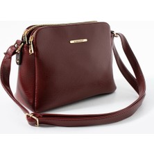 Çanta Sepetim Kadın 3 Bölmeli Ayarlanabilir Askılı Çapraz Çanta