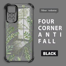 HONTINGA Xiaomi Redmi Note 12 Pro 4g ile Uyumlu Şeffaf Kılıfı Düşüme Önleyici Basitlik Anti Düşme Kamera Korumali Siyah Desen Yumuşak Silikon Telefon Kılıfı Kadın ve Erkek Için Uygundur K3-0223