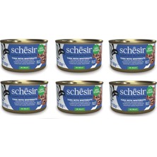 Schesir Ton ve Ringa Balıklı Tam ve Dengeli Jöleli Kedi Konservesi 85 Gr. x 6 Adet