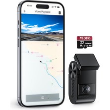 Viofo Vs1 2k Mini Dash Cam, Starvis 2, 32GB Sd Kart, 5ghz Wi-Fi, Voice Control, Gps, Hdr, Park Izleme