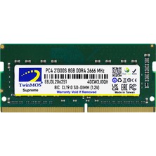 SHC4200 Twinmos MDD48GB2666N, 8gb, Ddr4, 2666MHZ, 1.2V Notebook Ram