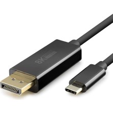 MiraLive Type-C To Dısplay Kablo 8k 60Hz Pvc 1.8m Siyah HDX7858