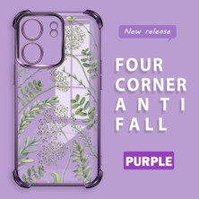 HONTINGA Xiaomi Poco C65 ile Uyumlu Şeffaf Kılıfı Düşüme Önleyici Basitlik Anti Düşme Kamera Korumali Siyah Desen Yumuşak Silikon Telefon Kılıfı Kadın ve Erkek Için Uygundur K3-0223