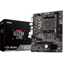 MSI Msı A520M-A Pro Amd Am4 Ddr4 Micro Atx