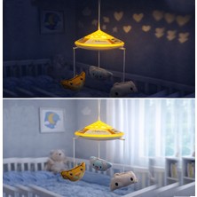 Chubby Baby Bebek Gece Lambası – Yıldız ve Kalp Yansıtmalı, Asılabilir Uyku Lambası