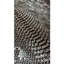 Timsah Desen Suni Deri 100 x 140 -Kahverengi