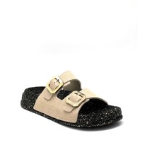 Kindep (Polen) Rahat Hafif Taban Çift Toka Günlük Kadın Terlik Bej