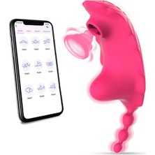 Akıllı Uygulama Kontrollü Çift Fonksiyonlu Titreşimli Vakumlu Klitoris Vibratör