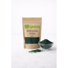 Organic Kiler Saf Spirulina Tozu 30 gr | %100 Doğal Süper Gıda | Katkısız Spirulina Yosun Tozu