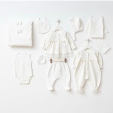 Butik Kız Bebek %100 Pamuklu 10'lu Hastane Çıkışı Yenidoğan Set Antialerjik Kumaş
