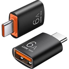 USB Type-C 6A 120W Gen 3.1 Otg Dönüşrüeücü Adaptör