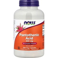 Now Foods Pantothenic Acid (Vitamin B-5) 500 Mg,b-Complex Vitamin, 250 Capsules
