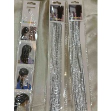 Kız Çocuk Ip Tinsel Gömüş Işıltılı Toka