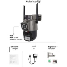 ForWhat Büro Ev Ofis Güvenliği Için Çift 3 Mp Lens Wi-Fi Tf Kart Girişli Kamera