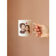 B.a.m Baskı Tasarım Kişiye Özel Tasarlanabilir Eş Sevgili Kupa Bardak