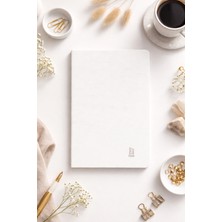 Paprisso Lined Krem Dokulu Kapaklı Çizgisiz Defter 30 Yaprak Ivory Kağıt | A5 | Hediye Defter