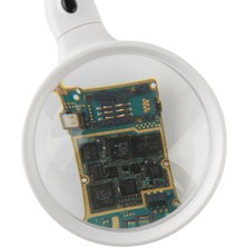 ForWhat Büro Ev Ofis Hediyesi Için 10X LED Işıklı Büyüteç Masaüstü Okuma Onarım Büyüteci