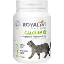 Royalist Calcium Kediler Için Kemik ve Diş Güçlendirici Tablet  (150 Tablet)