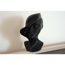 Reltego Relhome Dekoratif Kadın Figürü Biblo Siyah