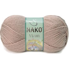 Beta Moda Hub 1 Adet Vizon Premium Akrilik El Örgü Ipi Yünü Renk NO:257 Sütlü Kahve