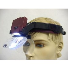 ForWhat Büro Ev Ofis Hediyesi Için 4lens LED Lambalı Şapka Tip Büyüteç