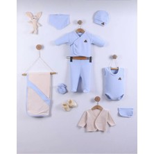 Butik Erkek Bebek %100 Pamuklu - Antialerjik Hastane Çıkışı 10'lu Yenidoğan Set