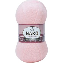 Beta Moda Hub 1 Adet Angora Lüks El Örgü Ipi Pembe 11502