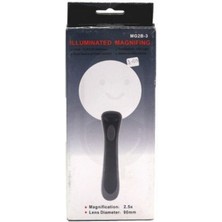 ForWhat Büro Ev Ofis Okuma Büyüteci Için 2led Işıklı 2.5x 90MM Büyüteç