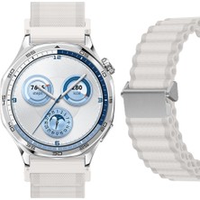 Sneezy Huawei Watch Gt5 46MM Ile Uyumlu Airflow Dalgalı Naylon Spor Kordon Metal Tokalı