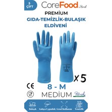 CoreFood FL3 PREMİUM GIDA-TEMİZLİK-BULAŞIK ELDİVENİ M - 5 ÇİFT