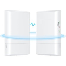 Ukron 300 Mbps Kablosuz Wifi Köprü Ptp Dış Mekan Görüntü Aktarıcı 1 Km Mesafe 8 Kamera Desteği Access Point IP65 Tak ve Çalıştır