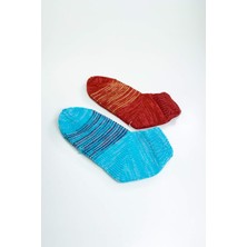 Beta Moda Hub 2 Çift El Örgüsü Kışlık Şık Kadın Yün Patik Set 14