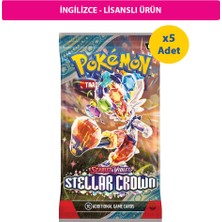 Pokemon Tcg Stellar Crown Lisanlı Boosterpack X5 Adet
