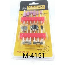 Meşem 4151 Mini Taşlama ve Tel Fırça Seti 12 Parça