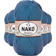 Beta Moda Hub 5 Adet Pırlanta Amigurumi El Örgü Ipi Yünü Turkuaz 3409