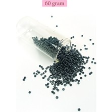 Beta Moda Hub Dökme Cam Kum Boncuk (11/0) 2 mm - 60 Gram -  Koyu Yeşil - BNC054