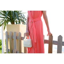 Bosel Incir El Yapımı Ev Çantası Beyaz