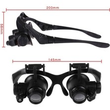 ForWhat Büro Ev Ofis Hediyesi Için 10X 15X 20X 25X Lens 2led Işıklı  Gözlük Tipi Büyüteç