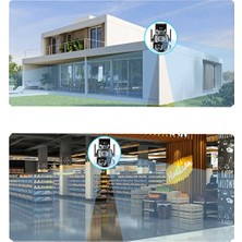 ForWhat Büro Ev Ofis Güvenliği Için Çift 3mp Lens Wi-Fi Ip Tf Kart Girişli Optik Zoom Kamera