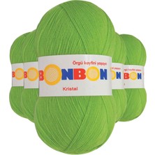 Beta Moda Hub 5 Adet Kristal El Örgü Lif Ipi Açık Yeşil 98204