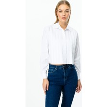 On Triko Nervürlü Uzun Kol Gömlek  52311